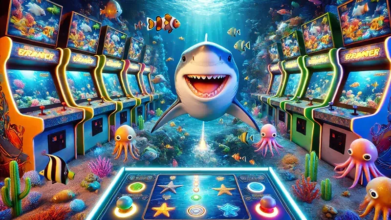 Layar permainan tembak ikan sebagai pilihan kategori di 333666